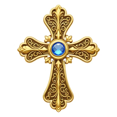 Eastern Orthodox cross. Transparent bakgrund. sticker