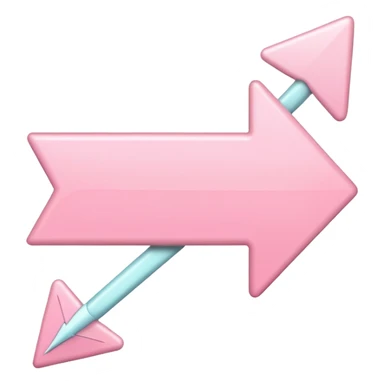 pink spring feminine arrow pointing left sticker