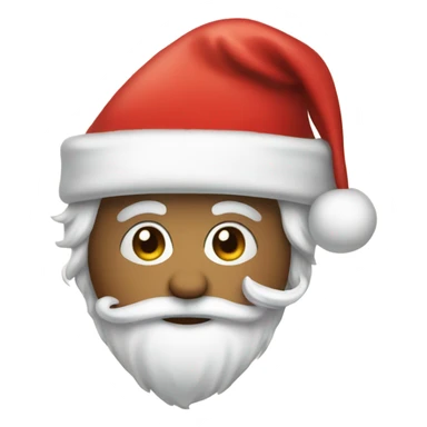 Single Santa hat no person sticker