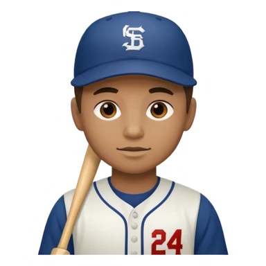 Baseball Player Center Fill sticker