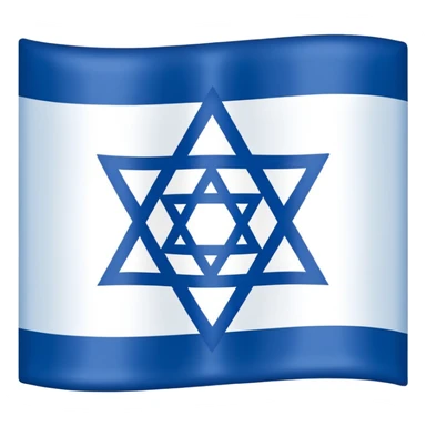 israel flag flat sticker