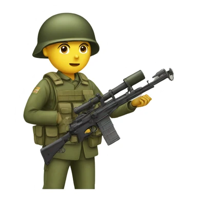 soldier and antitank sticker