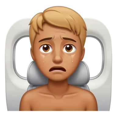 Crying on an airplane sticker