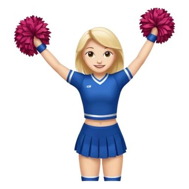can you show the cheerleader's full body? sticker