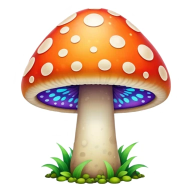 Trippy mushroom  sticker