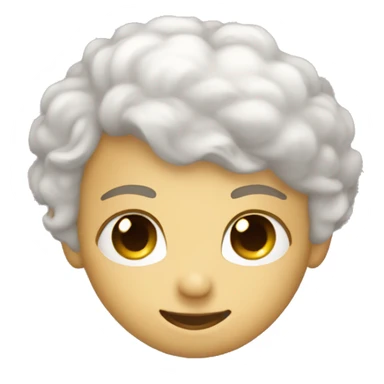 Heart eyes and halo sticker