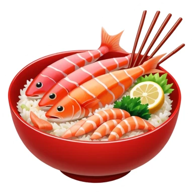 sashimi and seafood donburi sticker