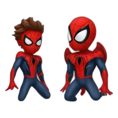spider men kiss Gven sticker