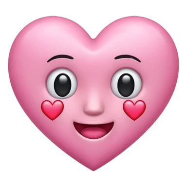 dumble emoji with heart pink colour sticker