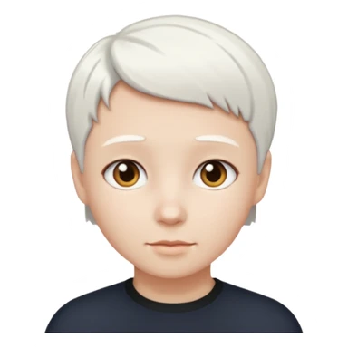 idosa cabelo branco curto sticker