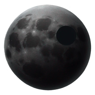 old black moon sticker