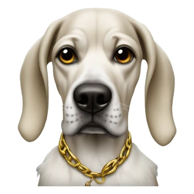 dog dressed as snoop dog the rapper and smoking  sticker