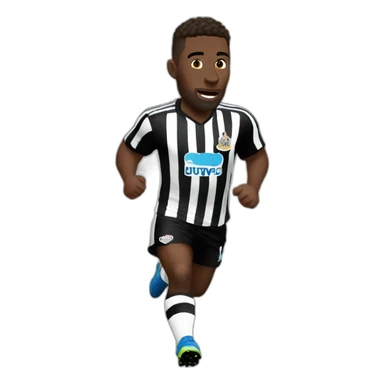 newcastle player running white skin sticker