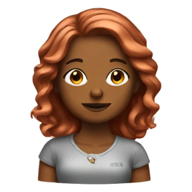 Copper girl  sticker