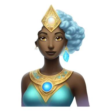 Pleiadian radiant glowing diva woman female third eye sticker