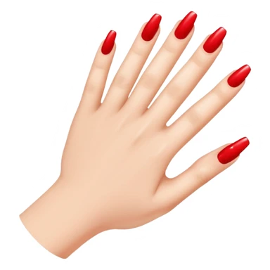 Kırmızı oje süren  sticker