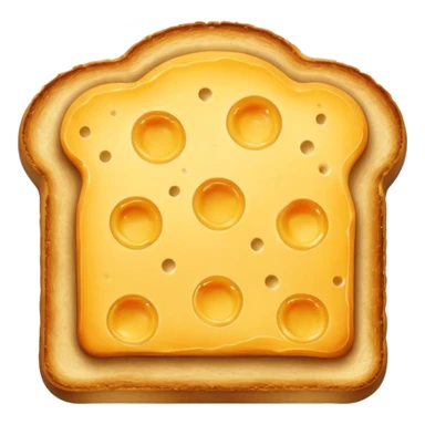 🍞🧀🍞 Closed cheese toast without a face sticker