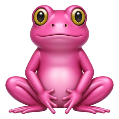pink frog sticker