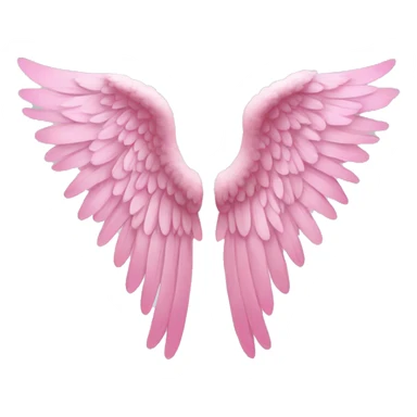 pink angel wings sticker