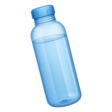 Blue water bottle sticker