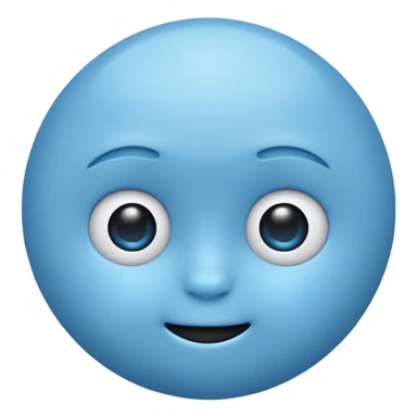 Baby blue emoji sticker
