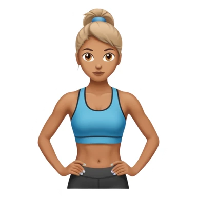 woman working out sticker