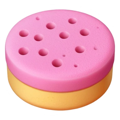 Makeup sponge sticker