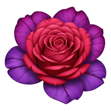 Umbral Rose with galaxy background sticker