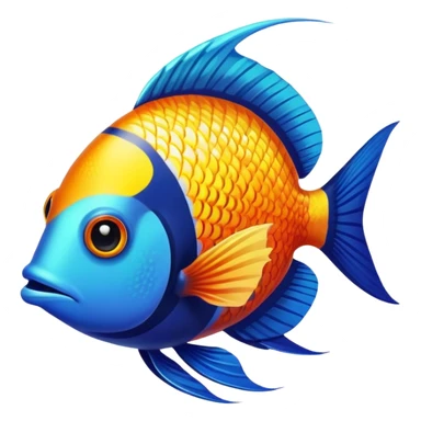 colorful tropical fish sticker