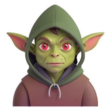 DnD goblin in a hood sticker