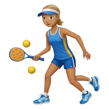 Athletic pickle sticker