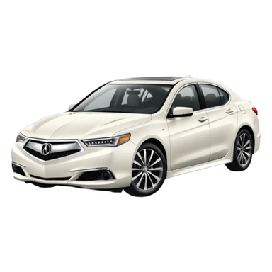 White acura TLX sticker