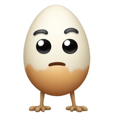 a egg with legs sticker