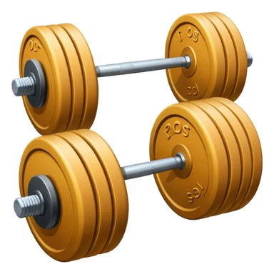Tan fitness weights sticker