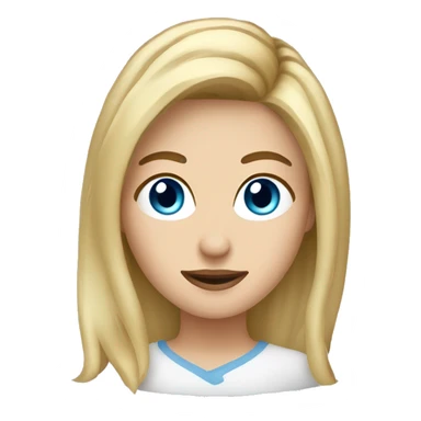 woman with blond Hair and Blue Eyes growing rosemary out of her head sticker