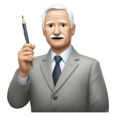 Václav Klaus holdin pen sticker