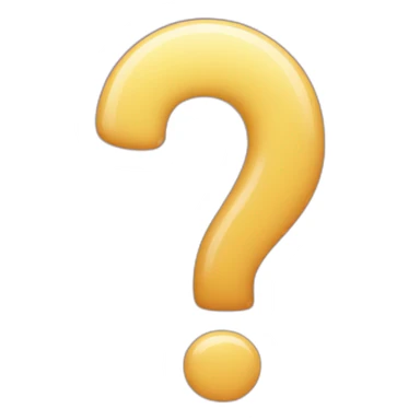 question mark in a baby sticker