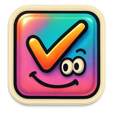 A funny checkbox sticker