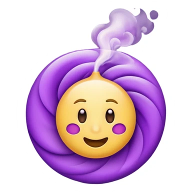 create a smell emoji in the style of iphone sticker