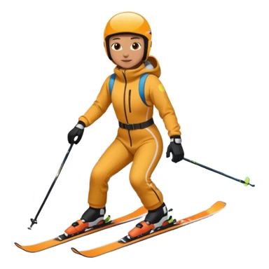 skiing sticker