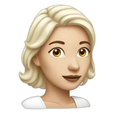 women with face cream sticker