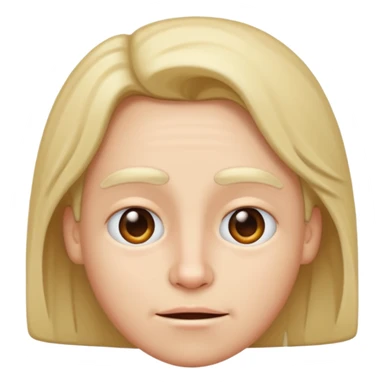 Woozy face simping sticker