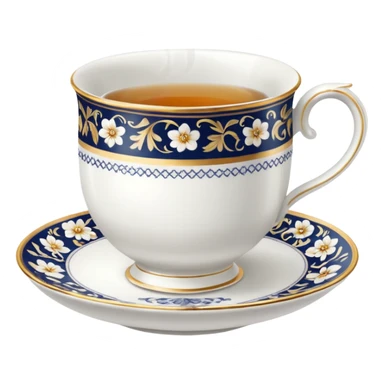 porcelain tea cups sticker