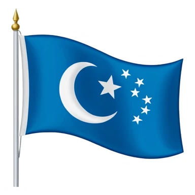 Blue türkiye flag sticker