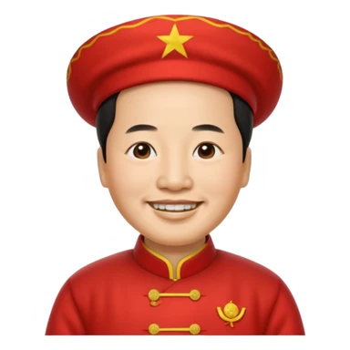 Mao zedong happy sticker
