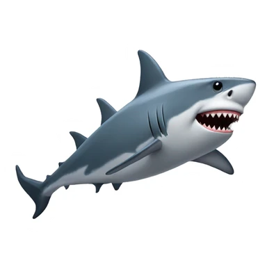 Shark dancing with donkey  sticker