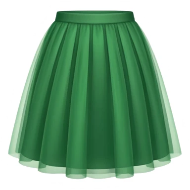 green tulle skirt sticker