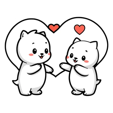 I love you as friends  sticker