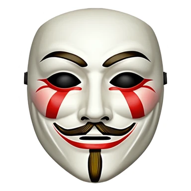 V for Vendetta mask sticker