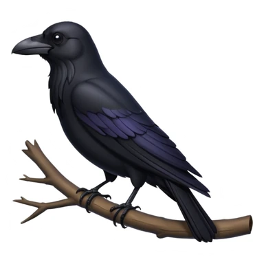 raven crow sticker